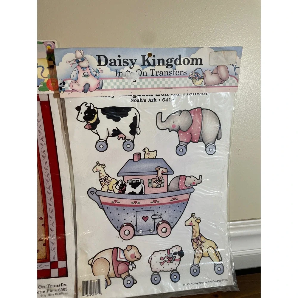 Vintage Daisy Kingdom Iron On Transfers Mary Engelbreit Sweetie Pie Noahs Ar